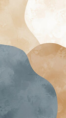 Background with abstract shapes in light tones and soft curves