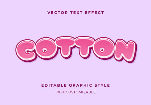 Pink Bold Retro Sparkle Glitter Script Text Effect 3D Bubble Font