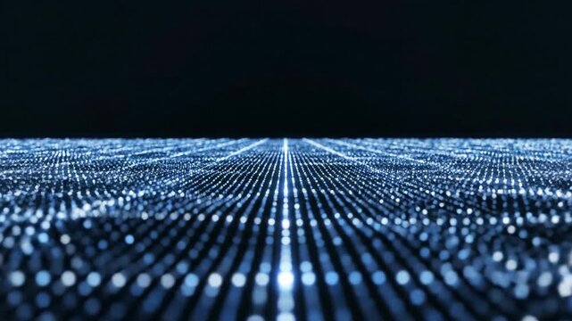 Abstract digital illustration of a network of interconnected data points, representing a technological landscape.