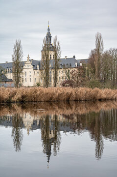 Reflections of winter trees in the ponds of Abdij van Park, Kessel-Lo, Leuven