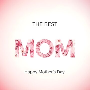 The best mom happy mother's day greeting card