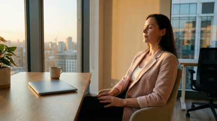 Polyvagal therapy techniques for stress relief office environment personal development calm atmosphere relaxed perspective