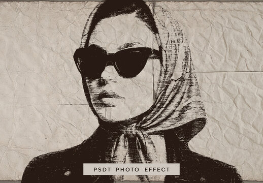 Brown And Beige Folded Paper Texture Photo Effect