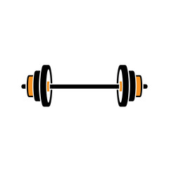 Fototapeta premium Barbell for weightlifting and training. Vector illustration