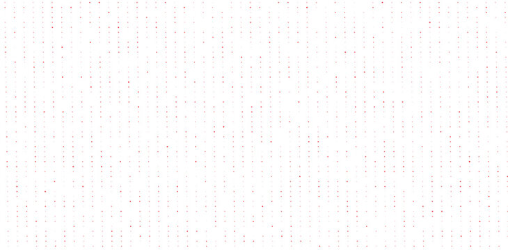 A white background with small red dots arranged in a grid pattern