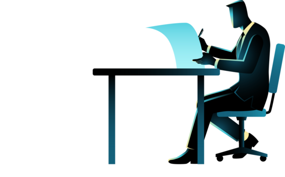 man working on laptop - Powered by Adobe