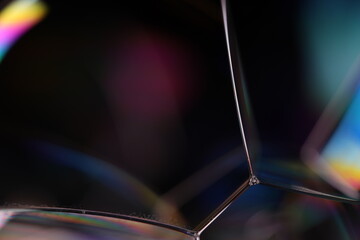 Colourful liquid surface, phenomenal structure, oils on a dark background, colourful abstract,...