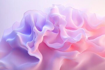 Obraz premium Soft pastel fabric creating a delicate, flowing texture under gentle lighting