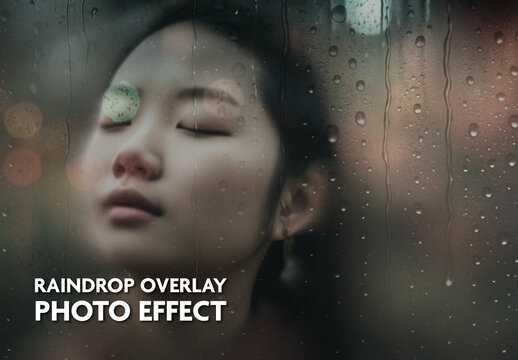 Raindrop Glass Photo Effect