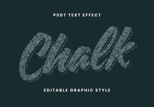 White Blackboard Chalk Modern Text Effect Board Script Scribble Font