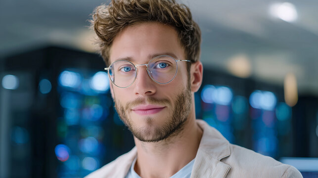 Portr&auml;ts moderner Informatiker und IT-Fachkr&auml;fte im technologischen Arbeitsumfeld