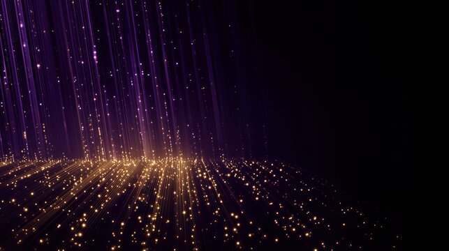 Encryption Data Streams &mdash; Vertical Algorithmic Lines, Cryptographic Particle Flow and Negative Space Layout for Cybersecurity Branding, SaaS Product Headers, Website Hero Sections and Tech Marketing