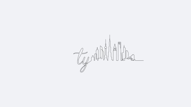 Hand drawn line animation of the handwritten word &ldquo;together&rdquo; illustrated in clean doodle style. Perfect for unity, community, and relationship concepts.