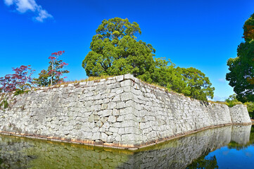 赤穂城　本丸外堀と石垣　兵庫県赤穂市