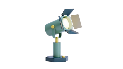 Modern Green and Yellow Spotlight Lamp