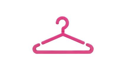 Pink Plastic Hanger