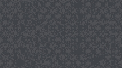 Dark Gray Hexagonal Geometric Pattern Texture Background