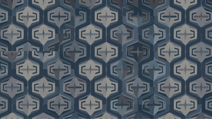 Geometric Hexagon Pattern Seamless Texture Background