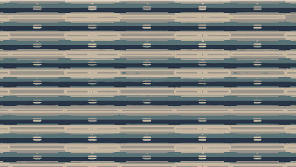 Abstract Geometric Pattern: Horizontal Stripes with Circles Motif, Earthy Tones