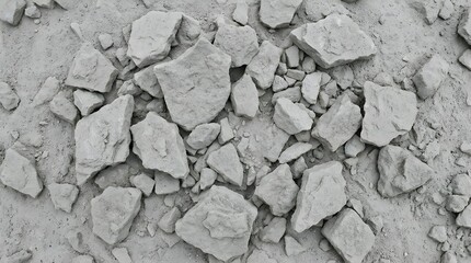 A Heap of Greyish Rocks or Stones Scattered on The Ground in Natural Setting