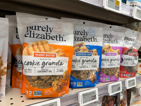 Purely Elizabeth Cookie Granola Retail Shelf Display