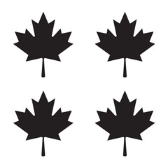 Maple Leaves Vector Set Autumn Fall Season Design