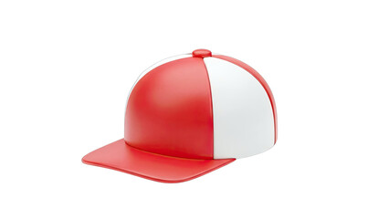 Red and White Baseball Cap