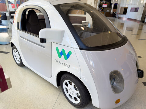 Waymo Firefly Autonomous Vehicle Exhibit