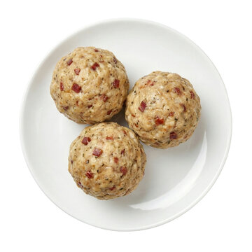Bread dumplings with speck bits