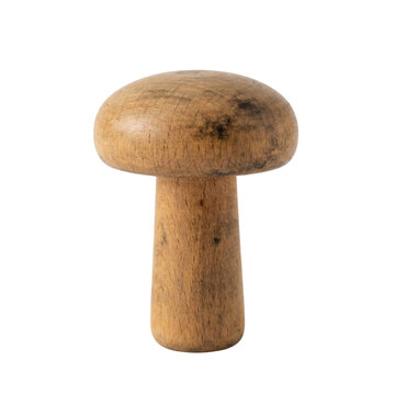 Wooden darning mushroom sewing tool