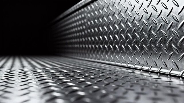 Metal diamond plate texture