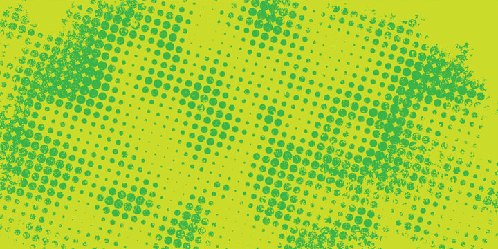 Dots halftone green and blue color pattern gradient grunge texture background yellow. vector illustration eps 10