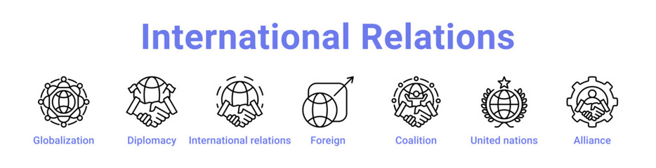 -International Relations Icon Banner and Collection