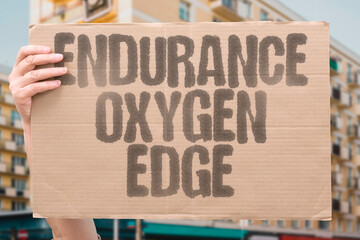 "Endurance Oxygen Edge" What claims exist around stamina and recovery. ENDURANCE. STAMINA. RECOVERY. TRAINING. CAUTION.