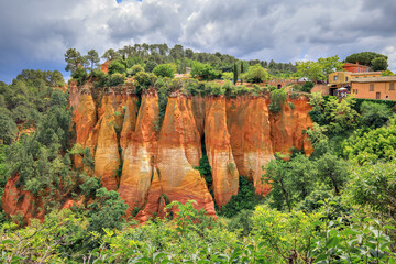 Carri&egrave;re d'ocres, Roussillon, Vaucluse, France