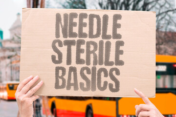 "Needle Sterile Basics" What safe technique tries to prevent infections. STERILE. INJECTION. HYGIENE. TECHNIQUE. SAFETY.
