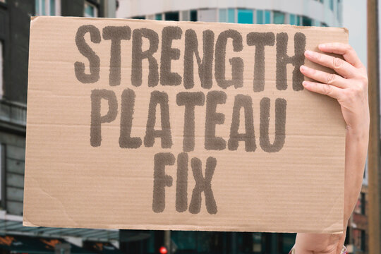 "Strength Plateau Fix" Why plateaus rarely have a single biochemical answer. STRENGTH. PLATEAU. TRAINING. RECOVERY. REALITY.