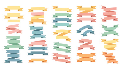 Colorful Ribbons Design in a Graphic Illustration Environment