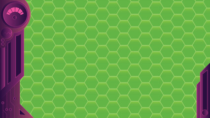 Futuristic technology background vector design with vibrant purple color