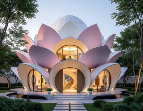 Modern lotus house Inspired House Design
