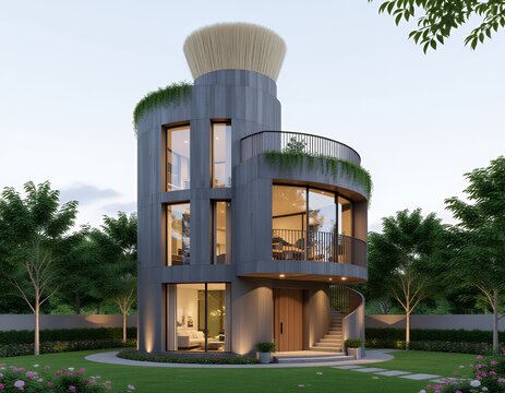 Modern paint brush house Inspired House Design
