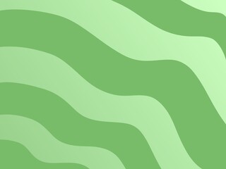 Abstract green wavy line pattern background. Fluid green curves and shades texture. Modern green liquid motion wallpaper
