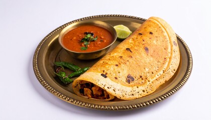 Karnataka Mysore Masala Dosa. Traditional Indian Food