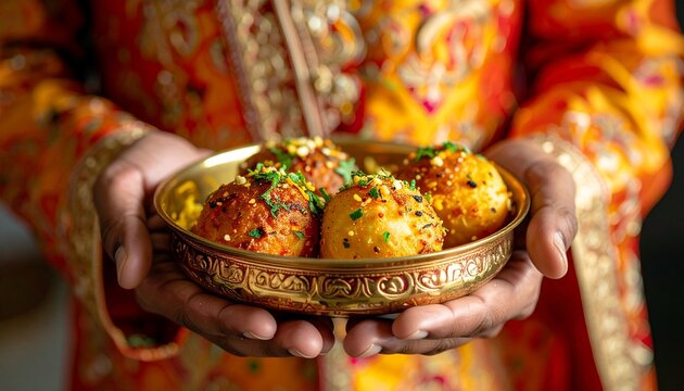 Maharashtrian Misal Pav. Traditional Indian Food