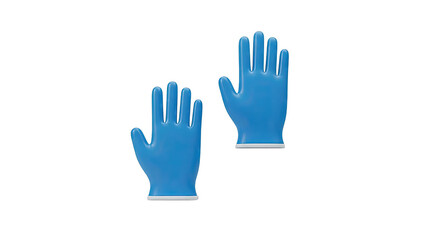 Obraz premium Pair of Blue Latex Gloves