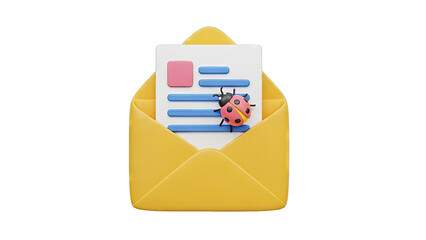 Ladybug on Email Icon