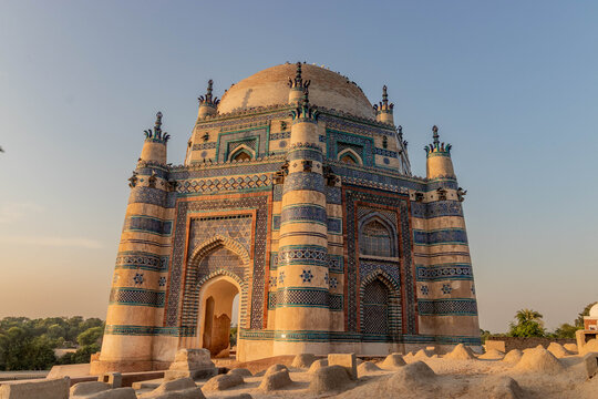 Tomb of Bibi Jawindi in Uch Sharif, Punjab province, Pakistan