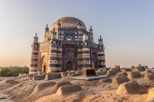 Tomb of Bibi Jawindi in Uch Sharif, Punjab province, Pakistan