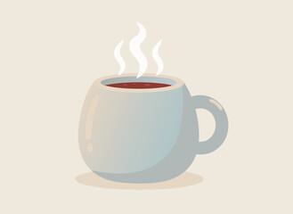 Obraz premium Steaming Hot Coffee Mug.