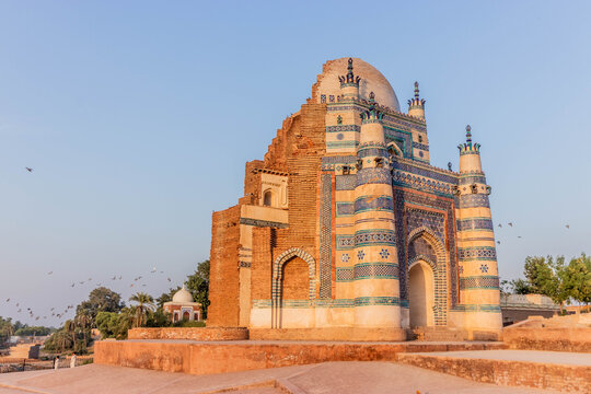 Tomb of Bibi Jawindi in Uch Sharif, Punjab province, Pakistan